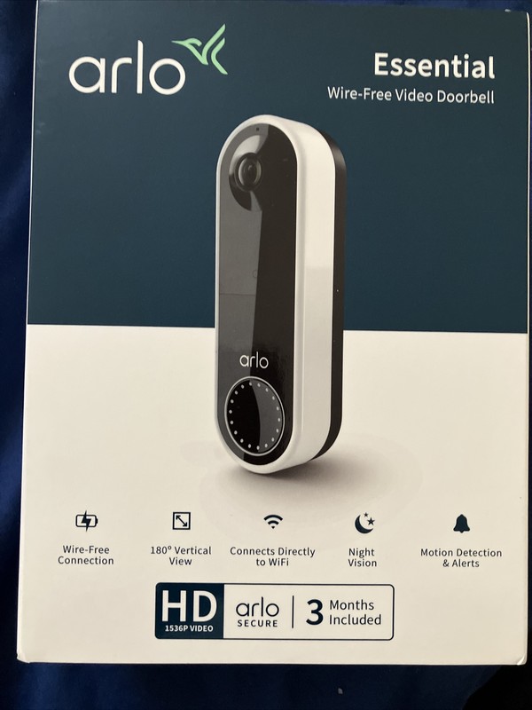 Arlo Essential Video Doorbell Night Vision AVD2001-100NAR gallery