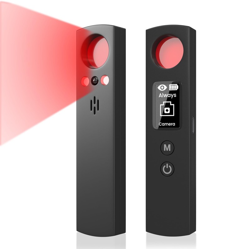 6-in-1 Hidden Camera Detectors GPS RF Detector w/LED Screen