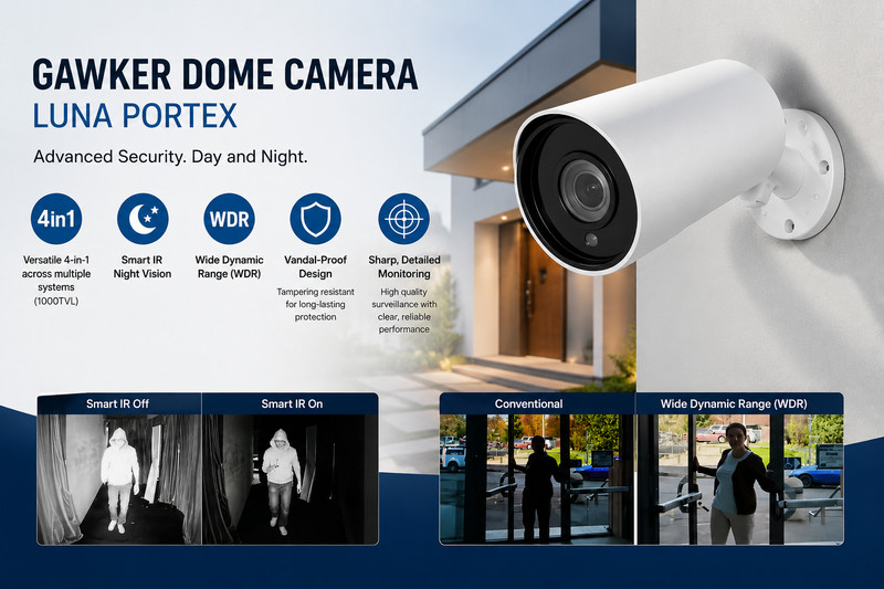 Gawker Dome Camera 4-in-1 Analog HD High-Resolution Video Night Vision gallery