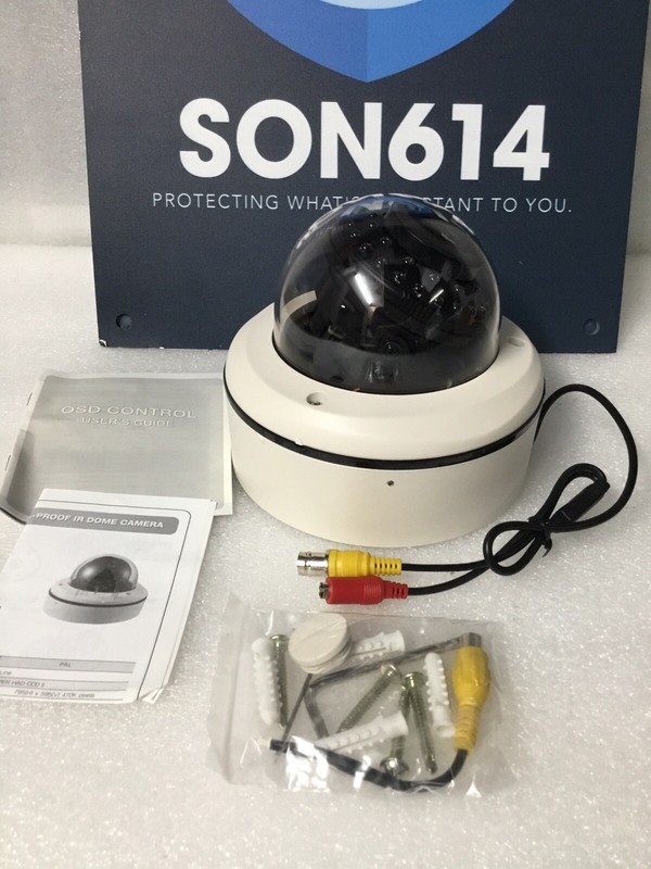 Security Color Camera 600TVL 2.8-12mm NTSC IR Day/Night Dome CCTV Surveillance gallery