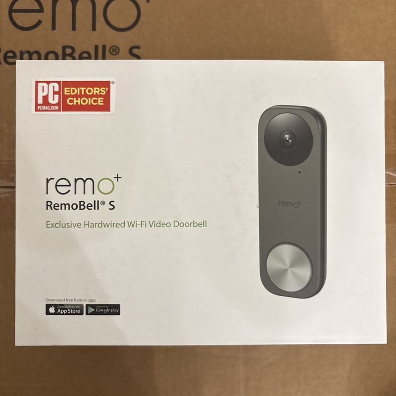 Remo+ RemoBell S WiFi Video Doorbell Camera with HD Video, Motion Sensor, 2-Way