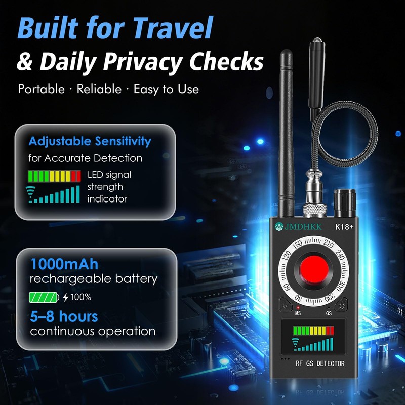 Hidden Camera Detector, Spy Camera Finder, Bug Detector, Magnetic Field Detec... gallery