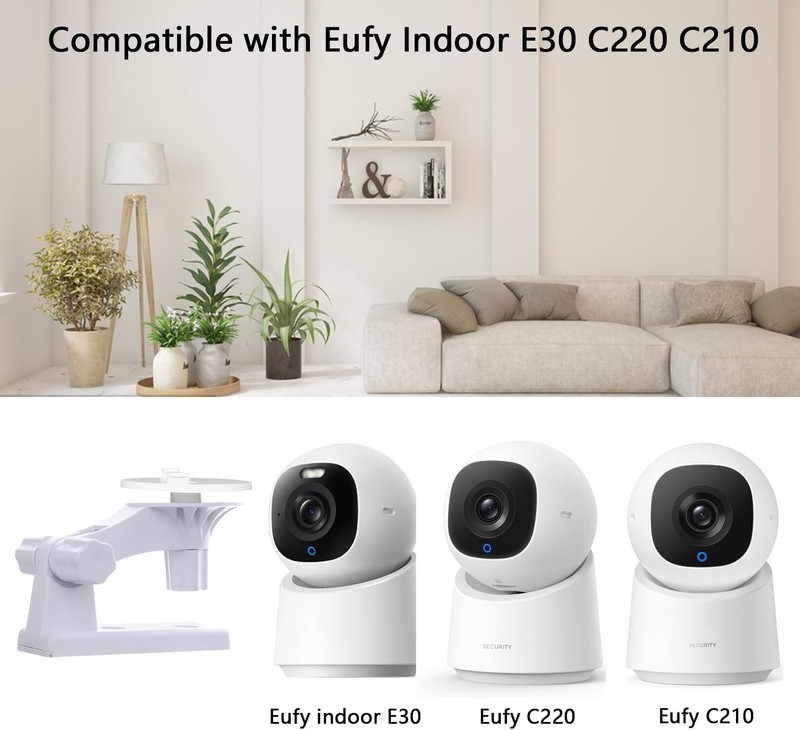Camera Wall Mount Compatible with Eufy Indoor Cam E30/Eufy C220/C210, Baby Mo... gallery