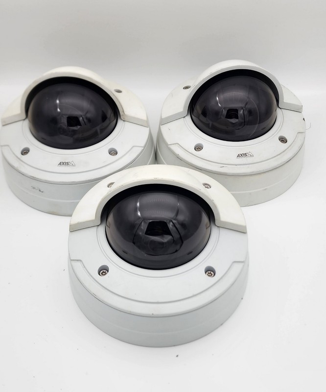 * LOT OF 3* Axis P3344-VE 6MM Fixed Dome Network Security Camera 0325-001 gallery