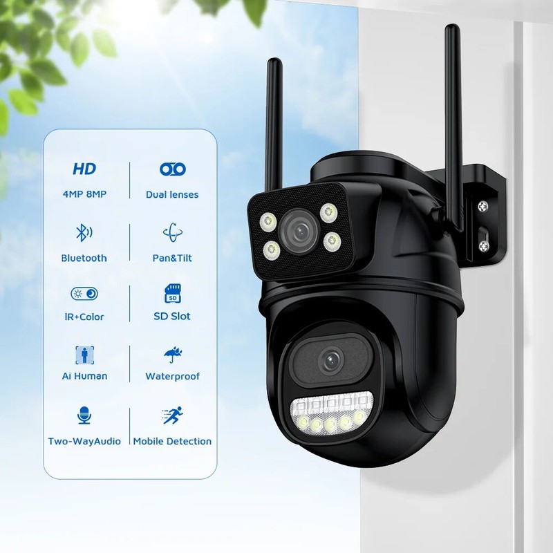 8MP 4K Wifi Security Camera HD Outdoor Surveillance Auto Tracking Night Vision gallery