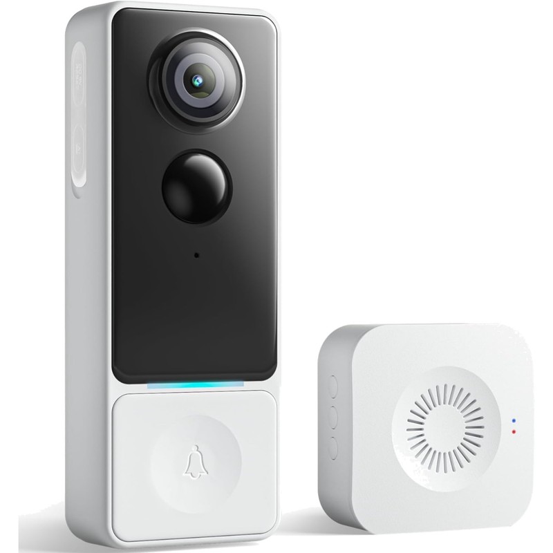 Wireless 2K HD Video Doorbell Camera with Human Motion Detection & Night Vision