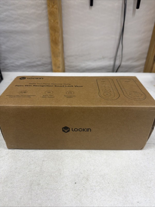 LOCKIN Veno Plus Palm Vein Recognition Video Smart Lock - Open Box gallery