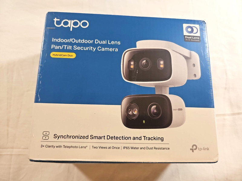 TP-Link - Tapo Wired Dual-Lens, Pan-Tilt Security 2K QHD Camera, 360° Coverag...