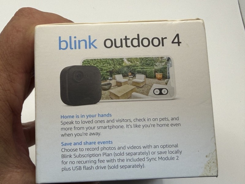 Blink Outdoor 4 Security Camera System 4th Generation 1 Camera Black SEALED NEW gallery