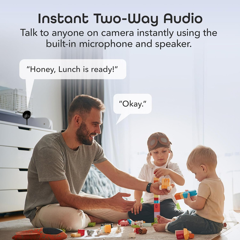Look 1080P Indoor Security Camera – 1-Pack Full HD Wifi Indoor Camera with 2-Way gallery