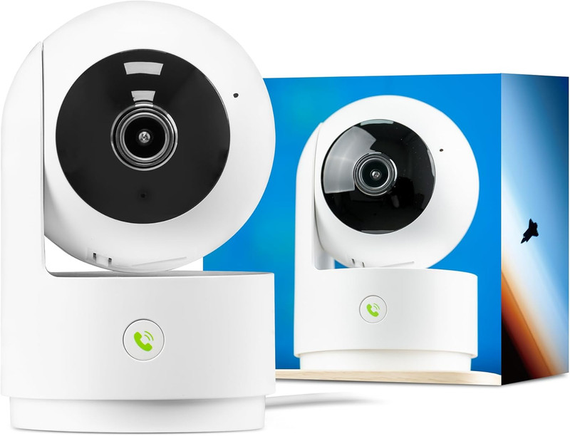 Vicohome 2K Indoor Security Camera, Plug-In, AI Tracking, 24/7 Recording, Pet/Ba