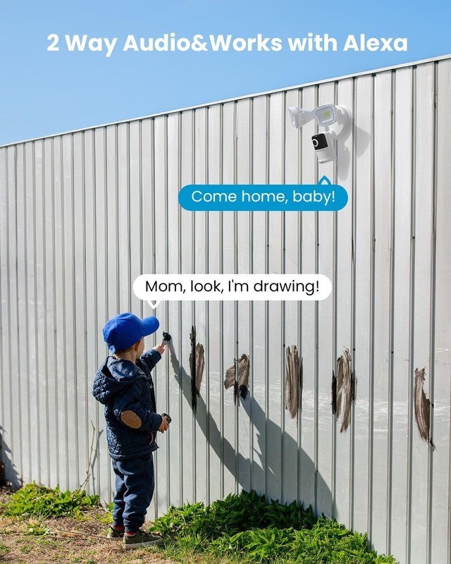ieGeek Floodlight Camera 5G/2.4G WiFi Outdoor Home Security Light with Cameras gallery