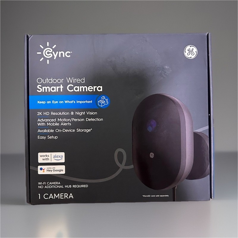 Cync Outdoor Camera 2K HD Night Vision Motion Detection Wired Wi-Fi