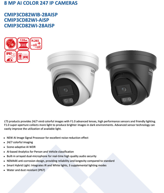 CMIP3CD82WIB-28AISP 8MP Camera gallery