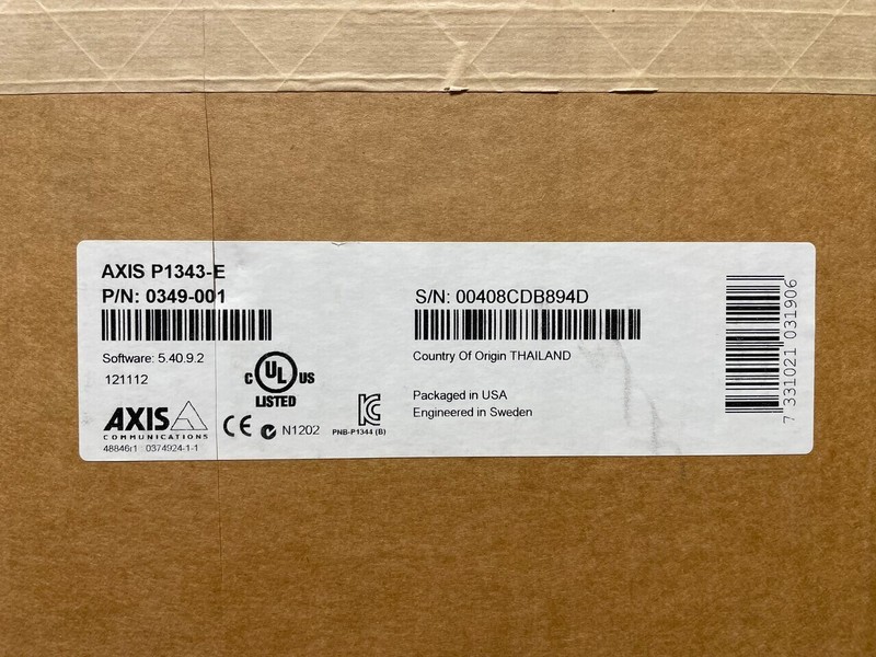Axis P1343-E IP Surveillance Camera (0349-001) gallery