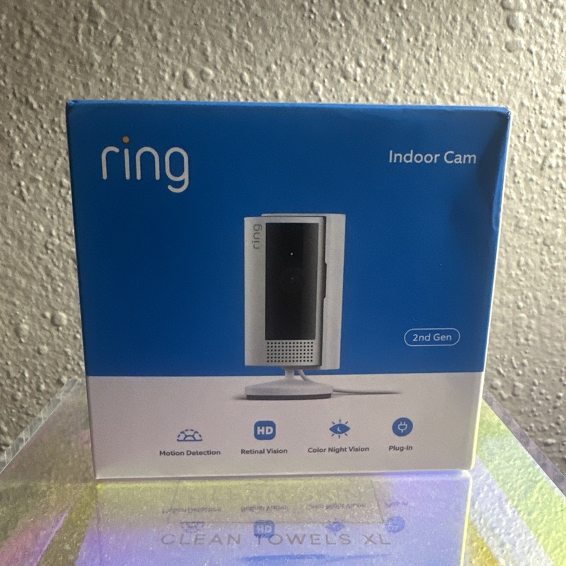 Ring Indoor Cam 2nd Gen (B0B6GLQJMV) Wi-Fi 1080p FHD Indoor Camera – White