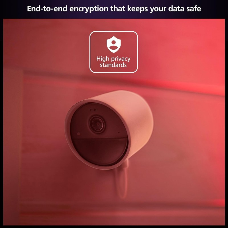 Philips Hue Secure Wired Smart Home Security Camera White 1 Pack 1080P HD gallery