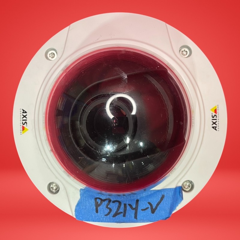 Axis P3214-V Network White Dome Surveillance Security Camera Works Ethernet