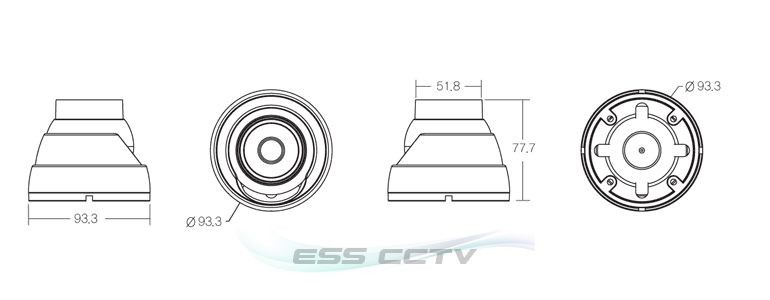 HD-SDI 2 MP Megapixel Security Dome Camera 1080p HD 25 IR LED SONY CMOS 4.3mm gallery