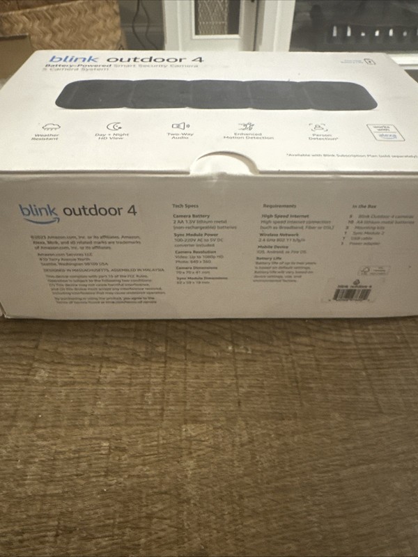 📷 Blink Outdoor 4- 5 Camera Wireless 1080p Smart Security System w/ Audio gallery