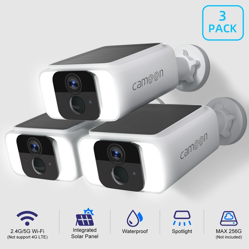 solar security cameras wireless outdoor 2K Security Camera System WiFi IPOutdoor