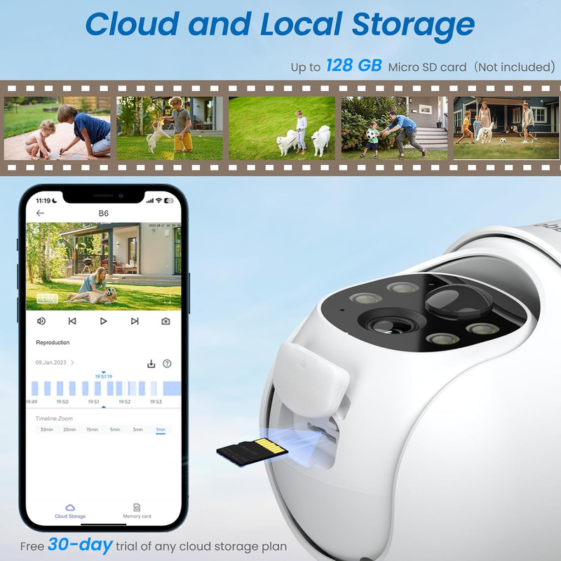 2K Cameras for Home Security-2.4G Wifi Outdoor Camera Wireless Solar/Battery Pow gallery