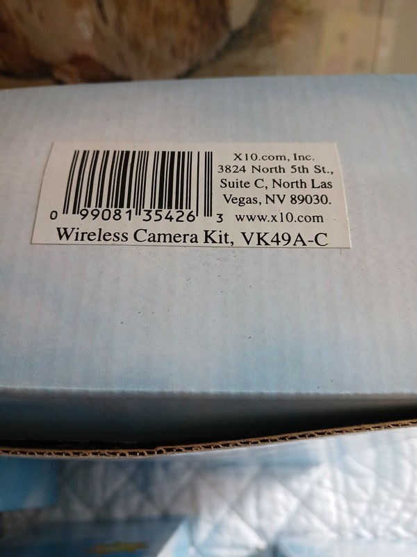 X10 Wireless Camera Kit VK49A-C New Old Stock Remote Tripod Battery Transceiver gallery
