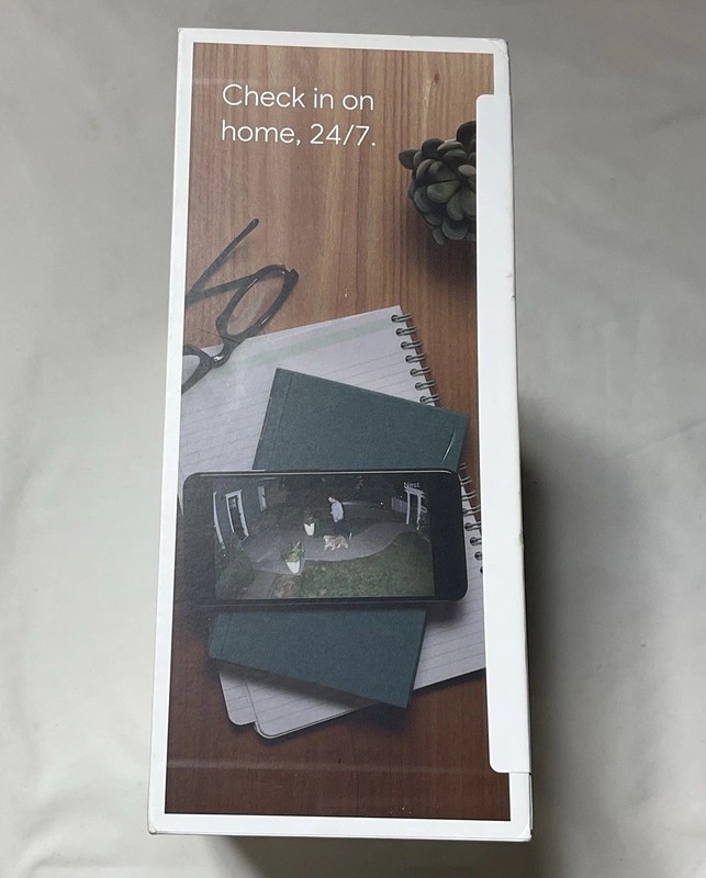 Brand New Google Nest Cam with Floodlight Outdoor/Wired Snow - (Stained Box) G1 gallery