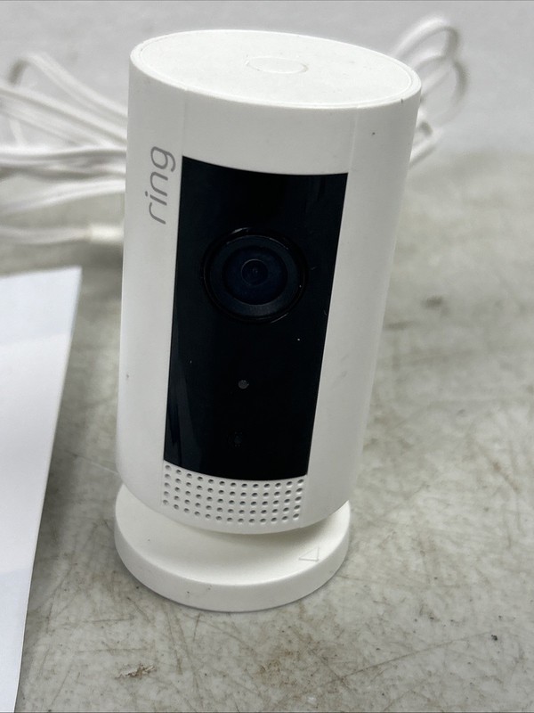 Ring Indoor Cam (1st Gen) HD Security Camera White 5UM4E5 W/ Power Supply gallery