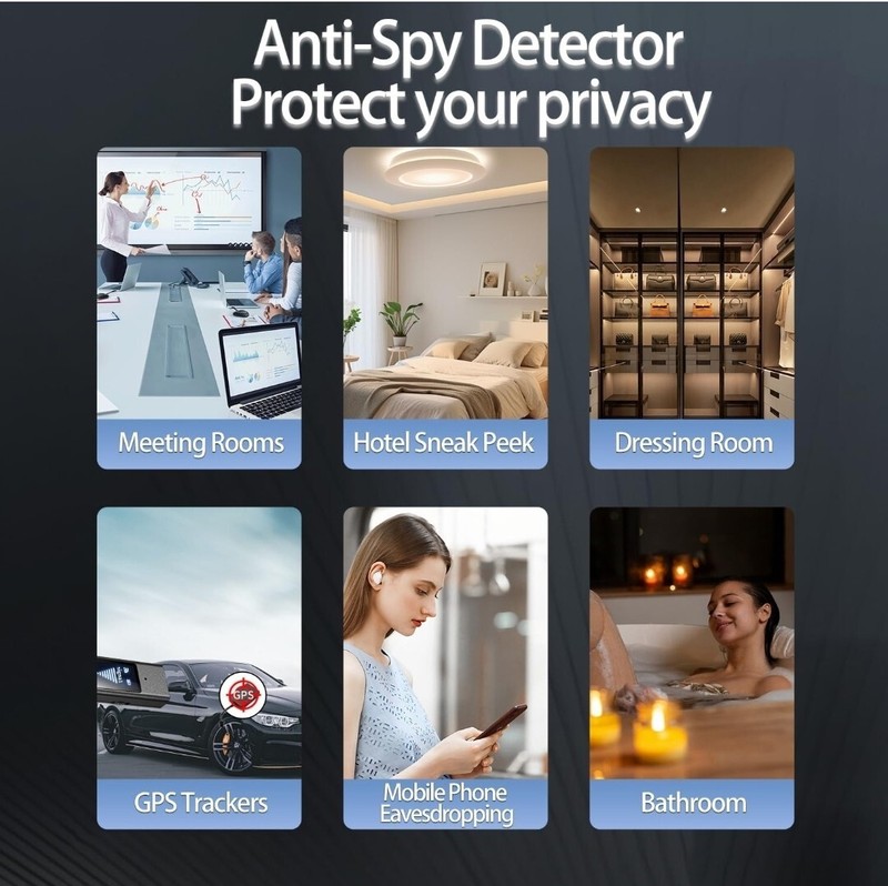 NEW Hidden Camera Detector GPS Tracker RF Portable Wireless Rechargeable gallery