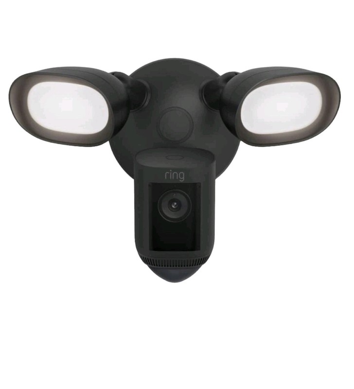 Floodlight Cam Pro Wired Security Camera with 2K Video, Ring Vision, Black gallery