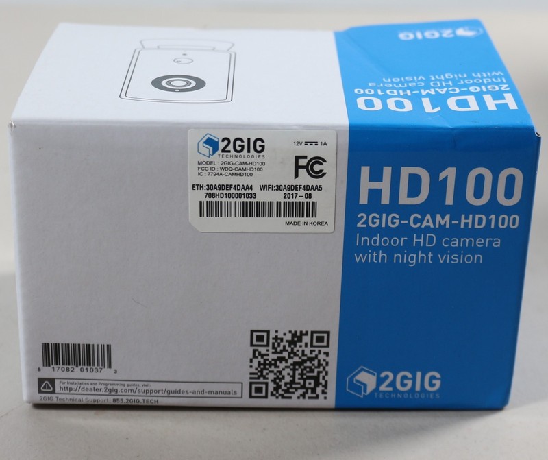 2GIG HD Camera HD100 Indoor Night Vision 2GIG-CAM-HD100 Lot of 5 gallery