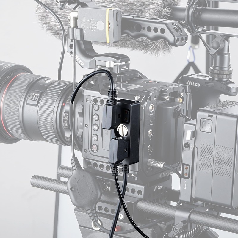 Dtap Splitter with Screw Power Cable for V-Mount|Gold-Mount Battery, Dtap to ... gallery