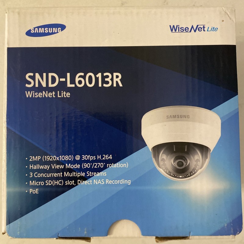 Samsung Wisenet Lite SND-L6013R 2MP Dome Network Security Camera – Outdoor