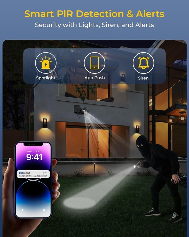 Advanced 4 Cam Wireless Solar Security Kit - No Monthly Fees & 180-Day Storage gallery