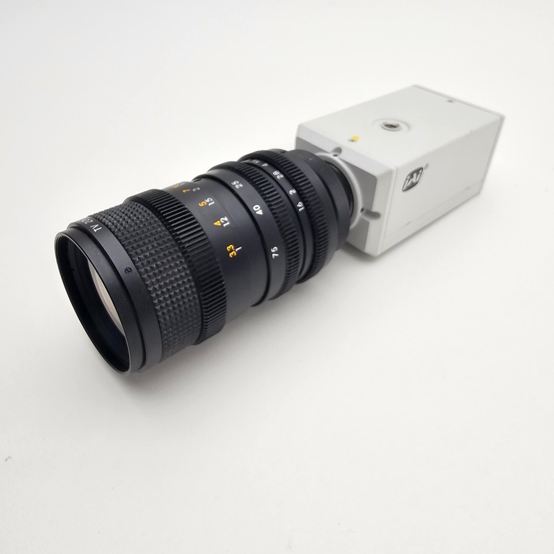 JAI CV-S3200 Industrial Camera w/ 12.5-75mm TV Zoom Lens Machine Vision
