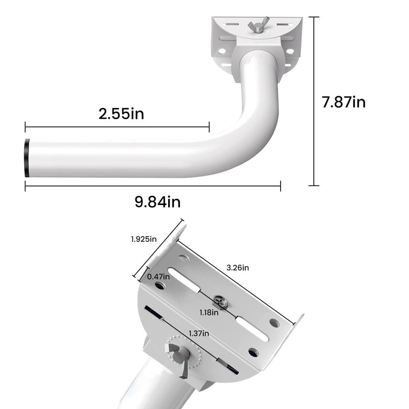 Universal Wireless Bridge Bracket Mount, ubiquiti Wireless Bridge, Pole Mount... gallery