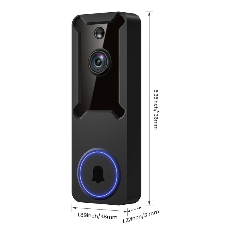 1080P WiFi Video Doorbell Camera Wireless Home Security Night Vision Smart Cam gallery