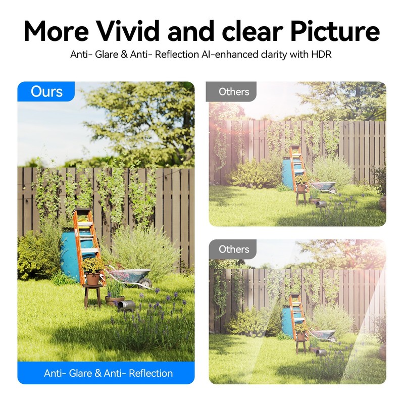 4MP 2.5K Window Camera Wireless Security Camera Color Night Vision 5G&2.4G WIFI gallery