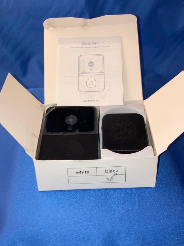 Mini Smart Video Doorbell Camera WiFi | Night Vision | Two-Way Audio | Black