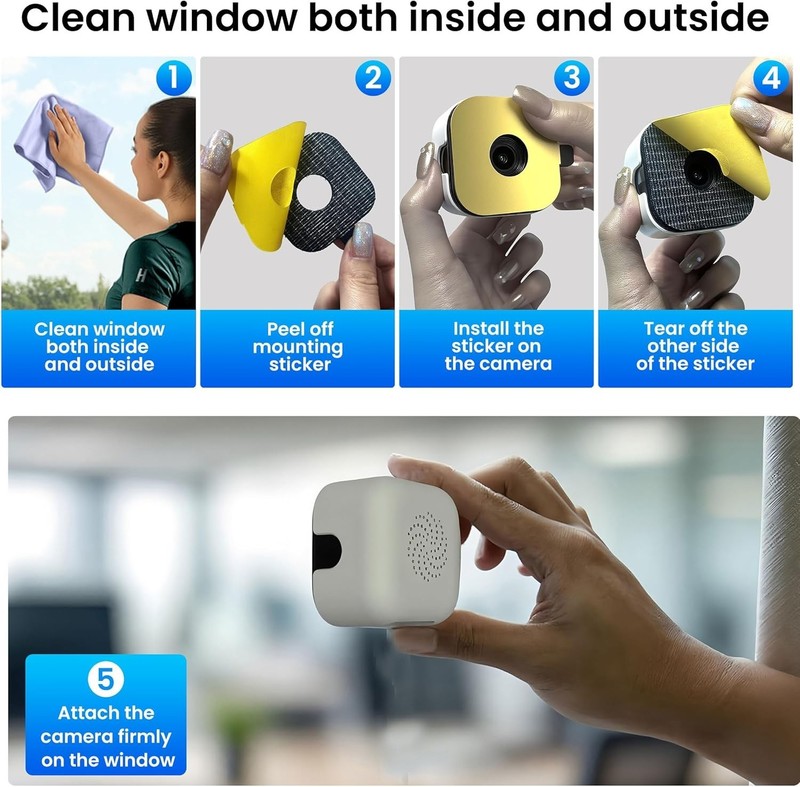 2K Window Camera with Free 32GB Memory Card & Cloud Storage gallery