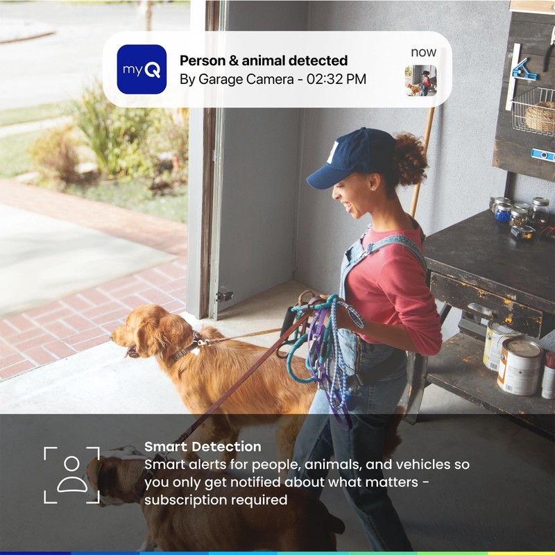 2K Smart Wi-Fi Garage Camera with Night Vision, 2-Way Audio, Motion Alerts & App gallery