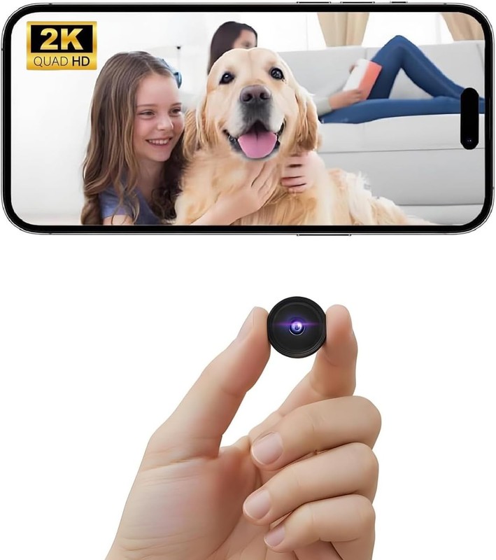Mini Cámara Oculta Espía 2k Ultra Hd Wifi Niñera Inalámbrica Camara Espia 2026
