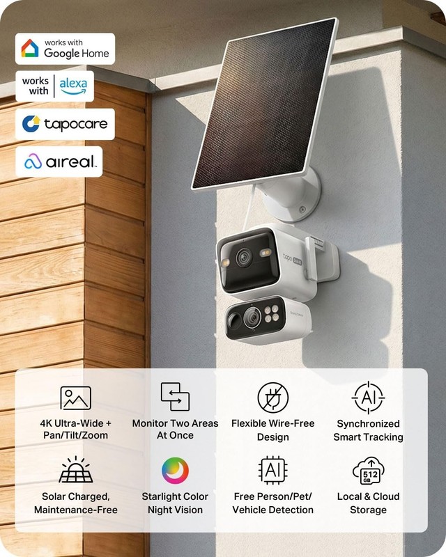 Tapo 4K Security Camera Wireless Outdoor C675D KIT gallery
