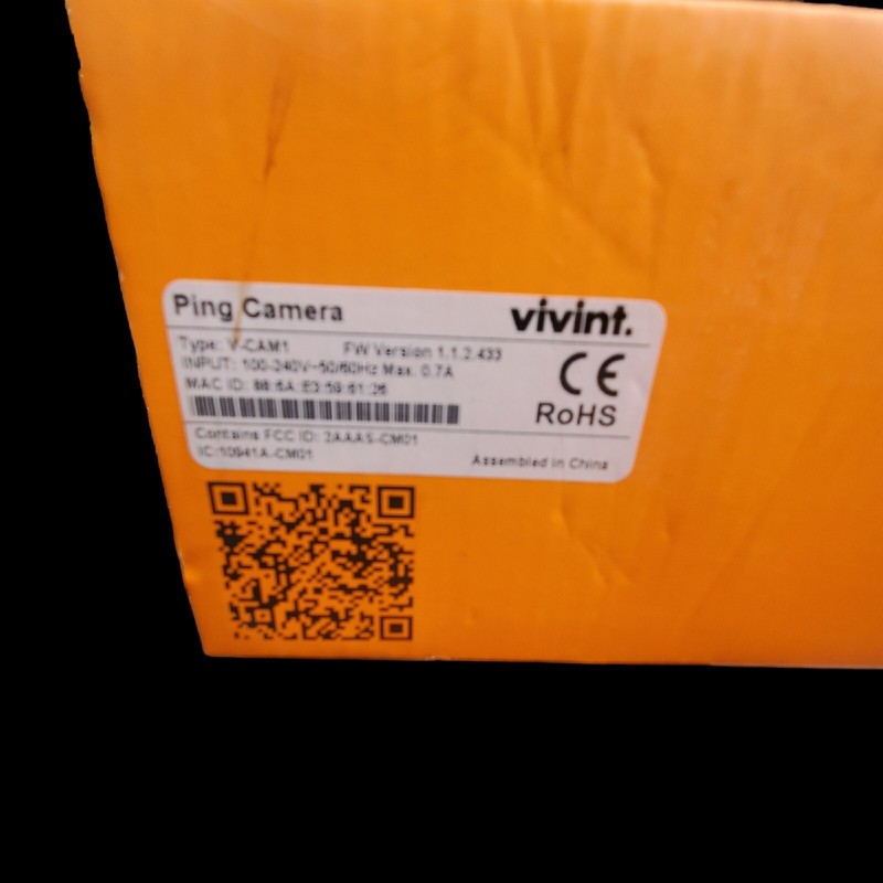 Vivint Ping SmartHome Indoor Security Surveillance Camera V-CAM1 gallery