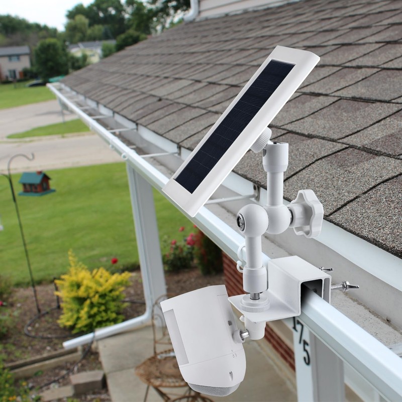 2-in-1 Gutter Mount for Solar Panel, Stick Up Cam Battery, Spotlight Cam and ... gallery