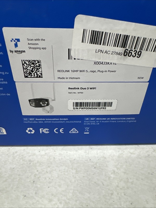 Reolink Duo 3 WiFi 16MP WiFi 6 Security IP Camera Outdoor 180° Ultra-Wide Angle gallery
