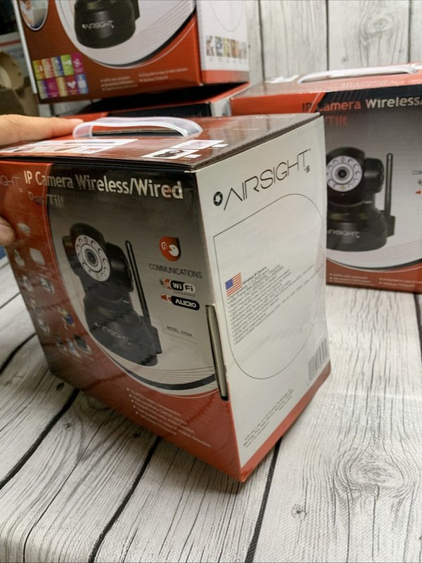 Airsight Lot 4 Black Indoor Pan And Tilt IP Network Security Cameras NIB gallery