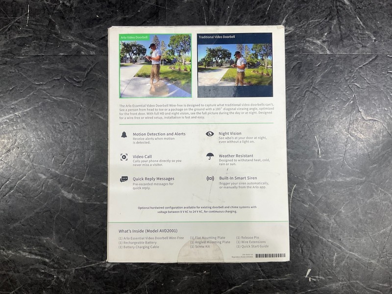 Arlo Essential Video Doorbell Wireless AVD2001-100NAS ✅ ❤️️ ✅ ❤️ NEW gallery