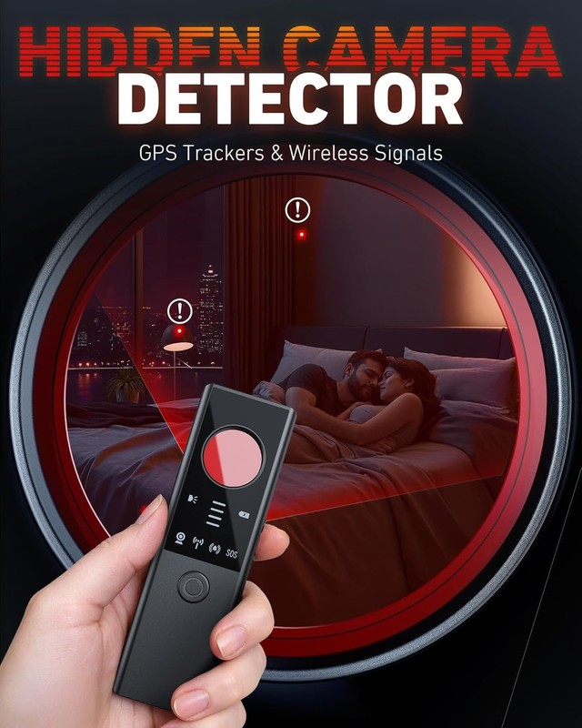Portable Anti-Spy Detector: 6-in-1 Privacy Protector withSOS Alert, Rechargeable gallery